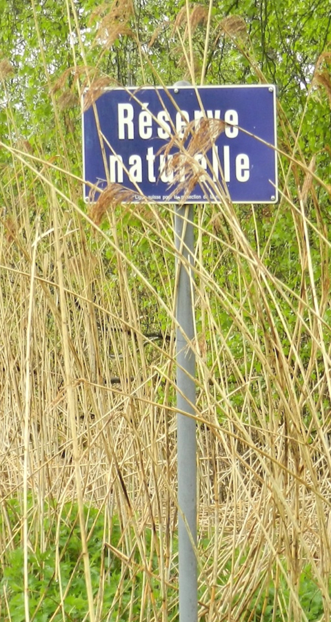 Tafel eines Naturschutzgebietes