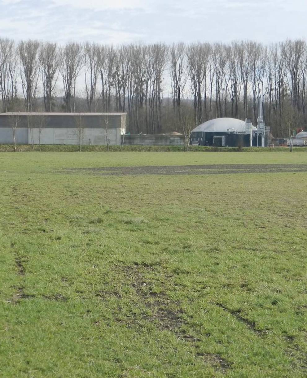 Site du futur centre de biomasse de Galmiz